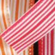 Wired Thin Stripe Ribbon 5/8 inch 20 yards Red