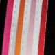 Wired Thin Multi Stripe Ribbon 7/8 inch 27 yards Pink/Red