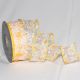 Wired Sheer Easter Eggs Ribbon 1.5 inch 20 yards Yellow