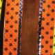 Wired Sheer with Edge Dots Ribbon 1.5 inch 20 yards Orange