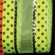 Wired Sheer with Edge Dots Ribbon 1.5 inch 20 yards Green