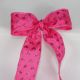 Wired Glitter Hearts Ribbon 1.5 inch 20 yards Pink