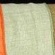 Wired Fine Linen Burlap Ribbon 2.5 inch 20 yards Celadon