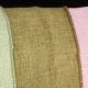 Wired Fine Linen Burlap Ribbon 2.5 inch 20 yards Pine