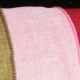 Wired Fine Linen Burlap Ribbon 2.5 inch 20 yards Pink