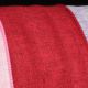 Wired Fine Linen Burlap Ribbon 2.5 inch 20 yards Scarlet