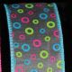 Wired Fruit Loops Ribbon 1.5 inch 20 yards Light Blue