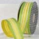 Wired Copenhagen Ribbon 1.5 inch 20 yards Green/Yellow