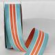 Wired Copenhagen Ribbon 1.5 inch 20 yards Teal/Orange
