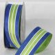 Wired Copenhagen Ribbon 1.5 inch 20 yards Royal/Green