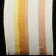 Wired Colorful Burlap Stripes Ribbon 2.5 inch 20 yards Ivory