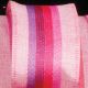 Wired Colorful Burlap Stripes Ribbon 1.5 inch 20 yards Pink
