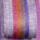 Wired Colorful Burlap Stripes Ribbon 1.5 inch 20 yards Purple