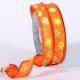Wired Spring Flowers Ribbon 7/8 inch 20 yards Orange
