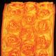 Wired Bunch of Roses Ribbon 4 inch 10 yards Orange