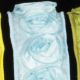 Wired Bunch of Roses Ribbon 1.5 inch 10 yards Light Blue