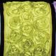Wired Bunch of Roses Ribbon 4 inch 10 yards Chartreuse