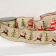 Wired Burlap with Deer & Tree Ribbon