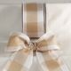 Wired Large Check 2.5 inch by 20 yards Ivory Ribbon
