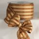 Wired Gold Stripe 2.5 inch by 20 yards Amber Ribbon
