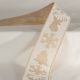Wired Snowflake Stag 2.5 inch by 20 yards Ivory Ribbon