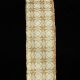 Gold Wired Velvet Print Cerchio 2.5 inch by 20 yards Ivory Ribbon