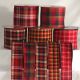 Wired Woven Fabric Plaid Ribbon