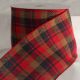 Wired Woven Fabric Plaid 5 inch by 20 yards Black Red Brown Ribbon