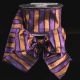 Wired Stripe Diagonal 2.5 inch by 20 yards Orange Purple Ribbon