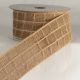 Wired Jute Combo 2.375 inch by 10 yards Natural Ribbon