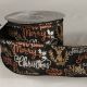 Wired We Wish You 2.5 inch by 20 yards Black Ribbon