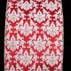 Silver Wired Flores 5 inch by 20 yards Red Ribbon