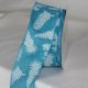 Wired Bianco Piuma Ribbon 2.5 inch by 20 yards Light Blue
