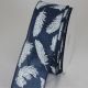 Wired Bianco Piuma Ribbon 2.5 inch by 20 yards Navy