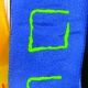 French Wired Edge  Windows 1.6 Inch 22 Yards  Navy/lime