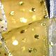 Wire Edge Organza with Glitter Dots 4 Inch 20 Yards  Gold