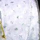 Wire Edge Organza with Glitter Dots 2 Inch 20 Yards  Silver