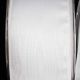 Wire Edge Dakota Moire 2.5 inch 20 yards White