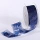 Sheer Organza Spring Flowers 1.5 Inch 50 Yards  Navy