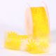 Sheer Organza Spring Flowers 1.5 Inch 50 Yards  Yellow