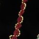 Ribbon And Pearls 1/2 Inch 55 Yards Wine/gold