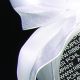 French Wired Satin Side Organdy 1 1/2 Inch 27 Yards White