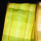 French Wired Ombre Plaid Iii 1.5 Inch 27 Yards Yellow/green