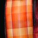 French Wired Ombre Plaid Iii 1.5 Inch 27 Yards Orange/rust