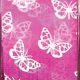 Large Butterflies Organza 2 Inch 55 Yards Fuchsia