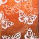 Small Butterflies Organza 1 Inch 55 Yards Orange