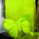 Wired Organza With Butterflies 2 3/4 Inch 17 Yards  Green