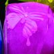 Wired Organza With Butterflies 2 3/4 Inch 17 Yards  Pink