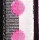 Woven Narrow Taffeta Double Dot 3/8 In 55 Yard Black/white/pink