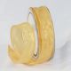 Wired Crinkled Satin Silk 1 Inch  27 Yards  Gold